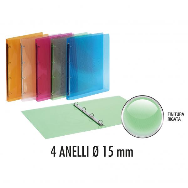 Raccoglitore 4 Anelli Dorso cm 2 Personalizzabile