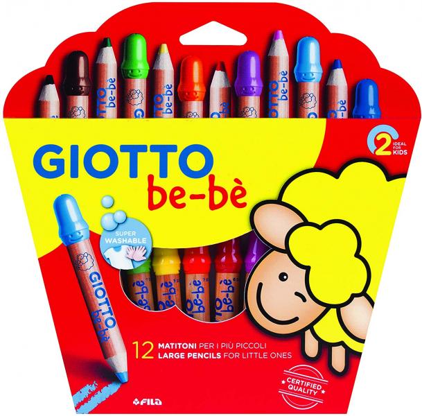 Giotto_Bè-Bè_Supermatitoni_12_Colori_+_Temperamatite